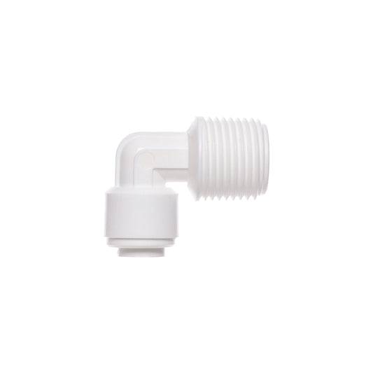 Fiting cot 90° pentru filtru de apă, Quick Fitting 1/4″ x filet exterior 3/8″