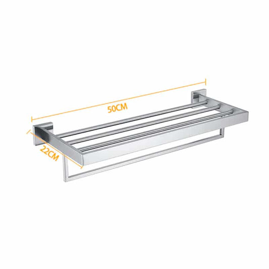 Suport prosop baie maxx AQUAROO, SUS 304, seria Square, Chrome 2