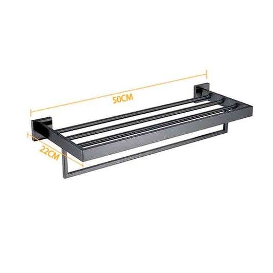Suport prosop baie maxx AQUAROO, SUS 304, seria Square, Black 1