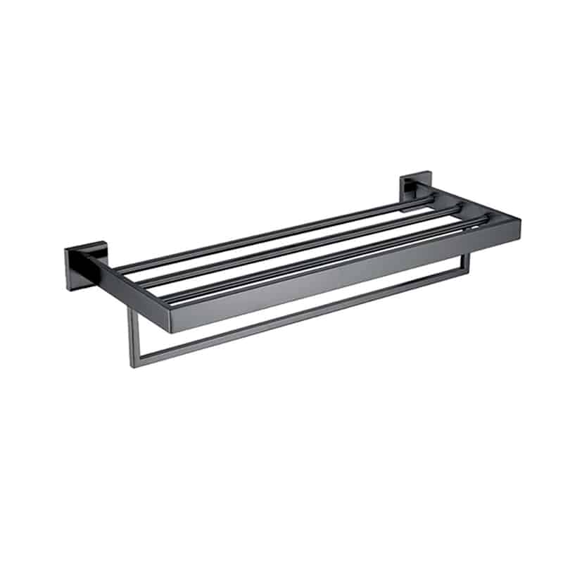 Suport prosop baie maxx AQUAROO, SUS 304, seria Square, Black 2