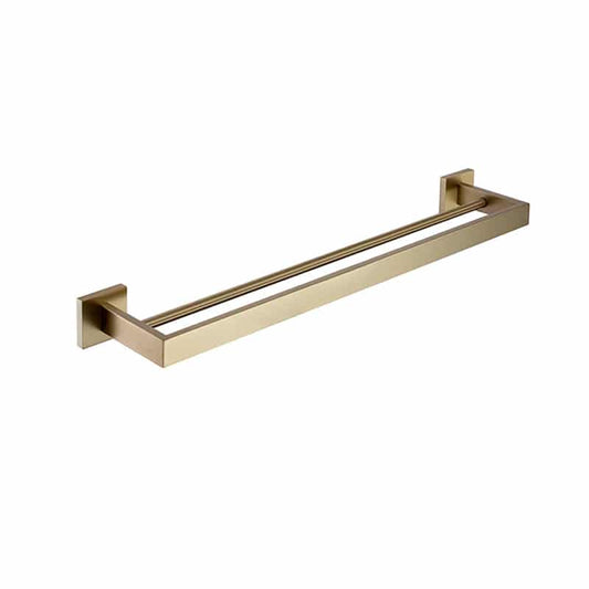 Suport prosop baie 2 in 1 AQUAROO, SUS 304, seria Square, Golden 2