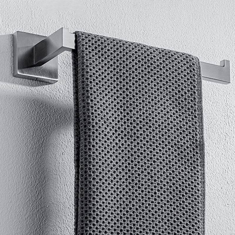 Accesorii baie 4 componente AQUAROO, SUS 304, seria Square, Nichel Periat – 1