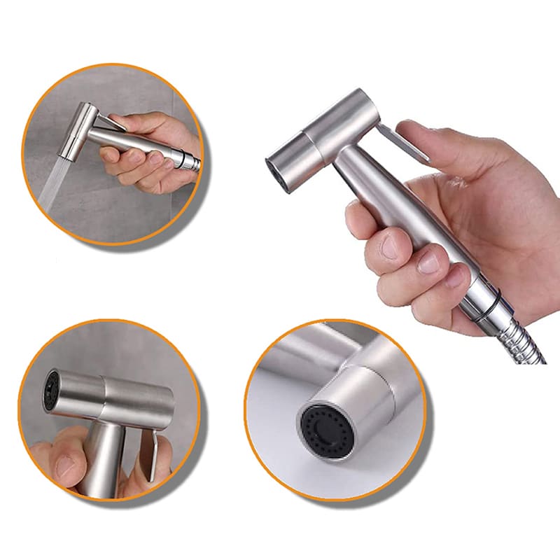 Baterie bideu tip dus AQUAROO, SUS 304, seria Classic, Nichel Periat – 2
