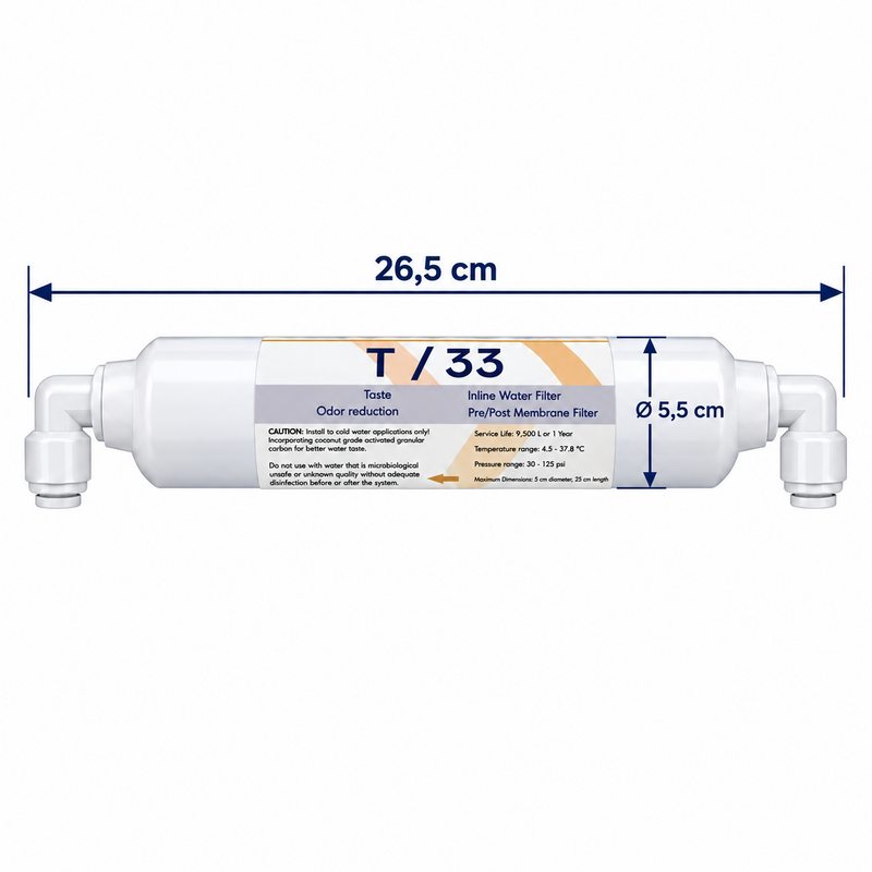 Set 15 cartușe AQUAROO pentru osmoză inversă, membrană 75 GPD, pentru 2 ani de utilizare