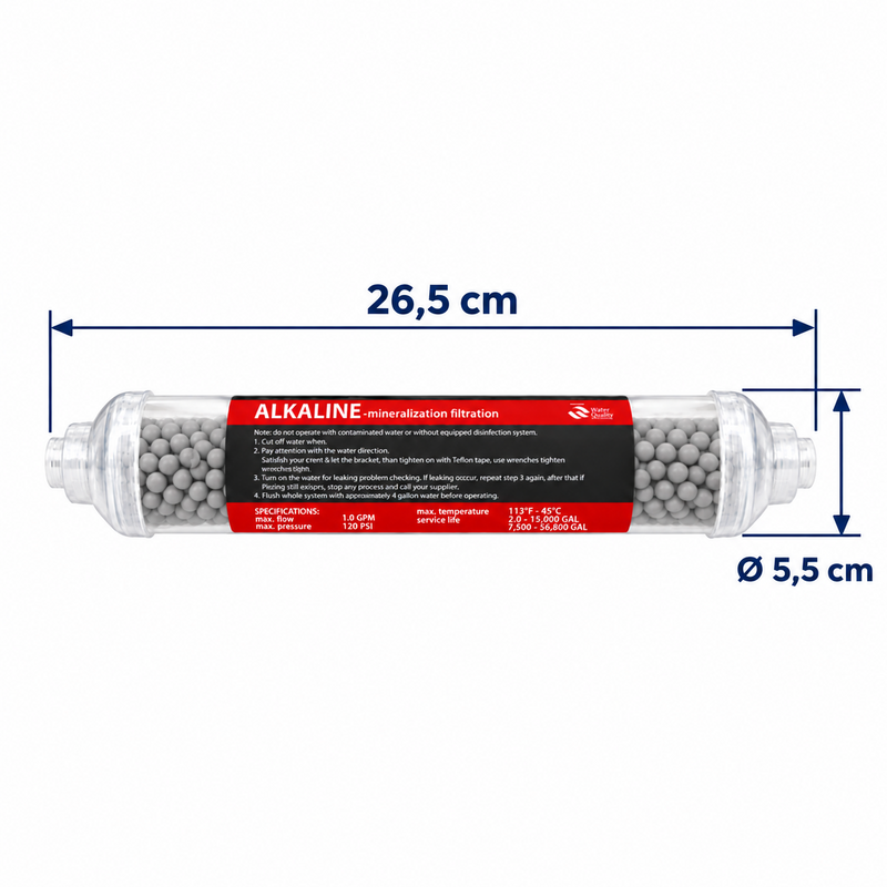Set 9 cartușe AQUAROO pentru osmoză inversă, 75 GPD, mineralizare și alcalinizare, pentru 1 an de utilizare