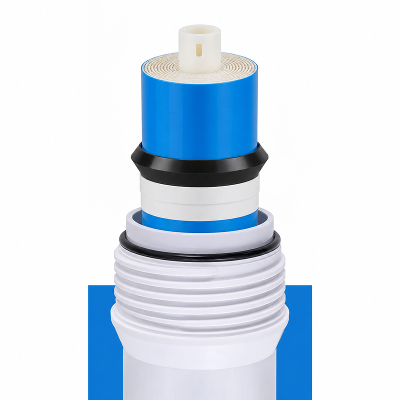 Set 3 consumabile AQUAROO: membrană RO 50 GPD și 2 cartușe postcarbon activ, pentru 2 ani de utilizare