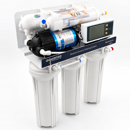 Osmoză inversă cu 5 trepte AR02-E, computer inteligent TDS, pompă Booster și rezervor